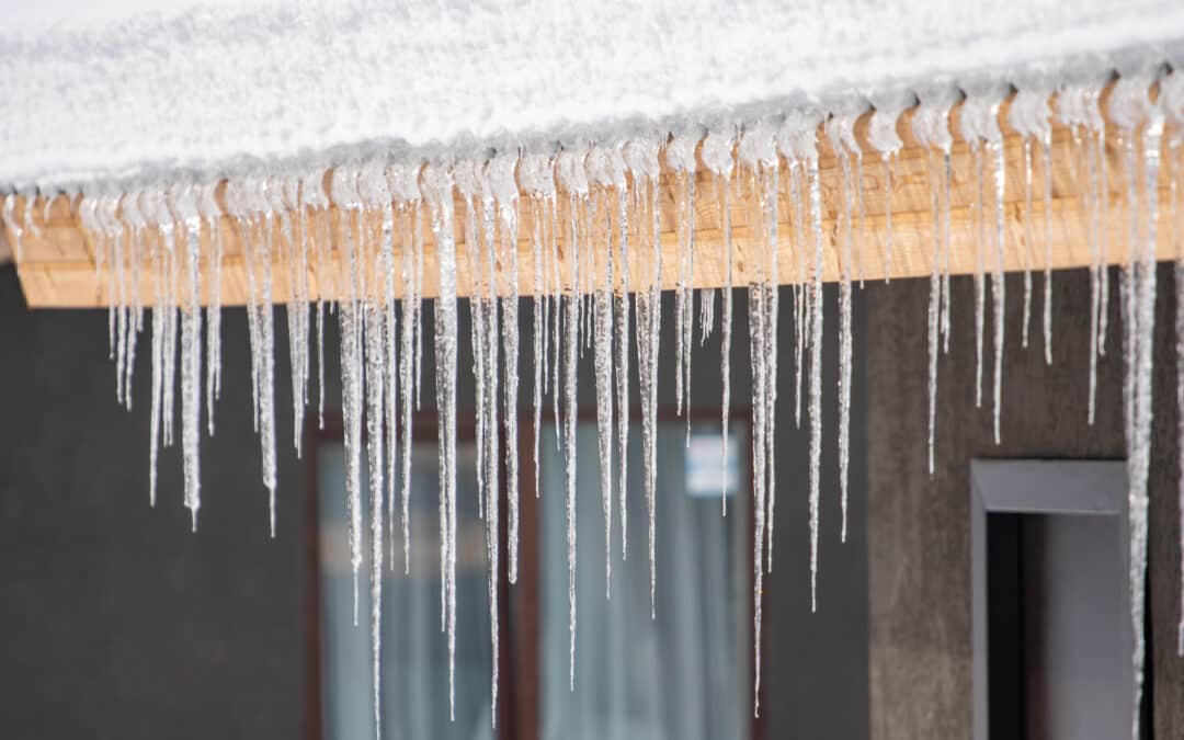 ice covered roof