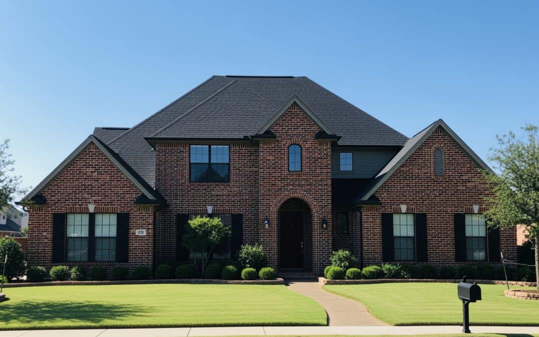 Why Black Shingles Make Your Red Brick House Pop