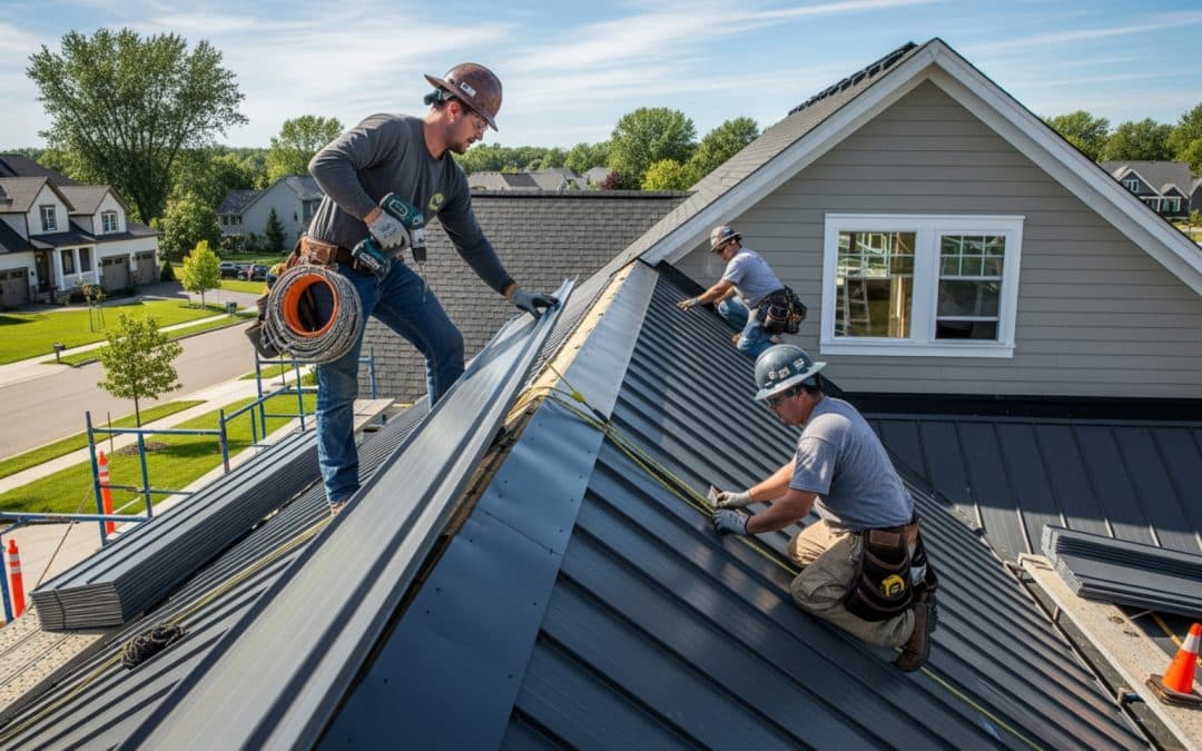 residential metal roof installation
